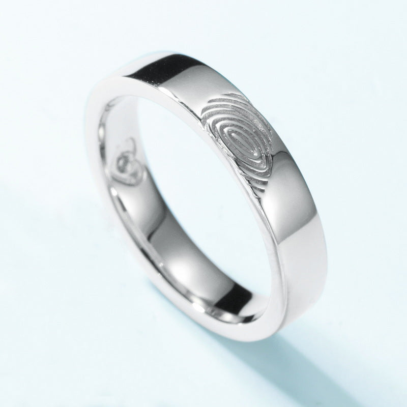 Fingerprint Couple Rings