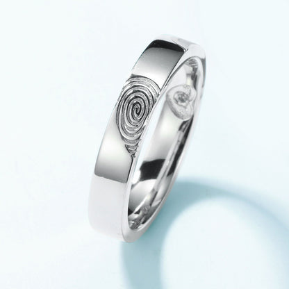 Fingerprint Couple Rings