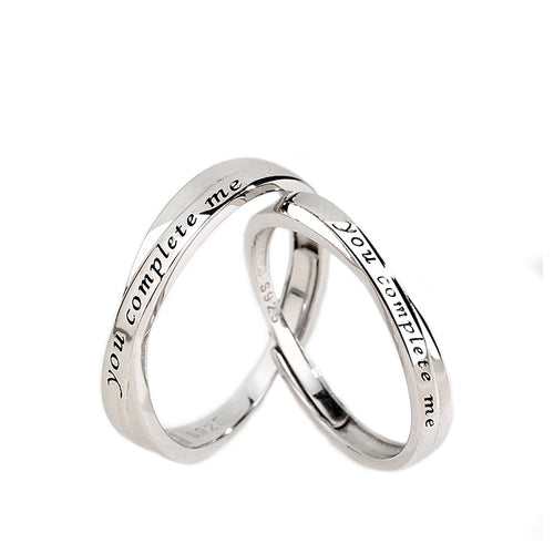 Sterling Silver Couple Rings
