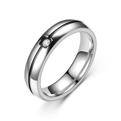 Titanium Simplicity Couple Rings