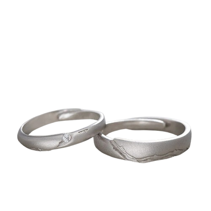 Silver Couple Rings