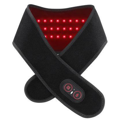 36pcs LED Beads 660&850nm Red Light Heating Belt 3 Levels Heating and Vibration Wrist Wrap for Leg Arm Ankle Vibration Massage