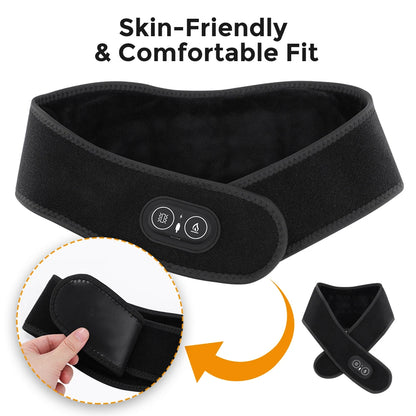 36pcs LED Beads 660&850nm Red Light Heating Belt 3 Levels Heating and Vibration Wrist Wrap for Leg Arm Ankle Vibration Massage