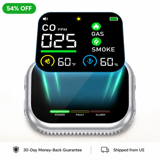 6 in 1 Carbon Monoxide & Gas Detector